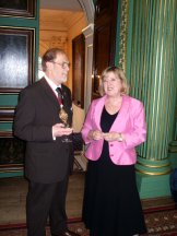 The Lord Mayor of York with Tina of the EuroGenGuide Team 