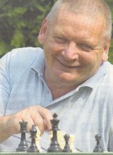 Mick playing chess