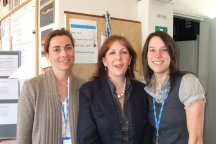 Three of the Health Professionals who came along to offer their support.